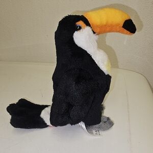 FAO Schwarz Black and Orange Toucan Plush